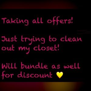 Taking all offers 💛